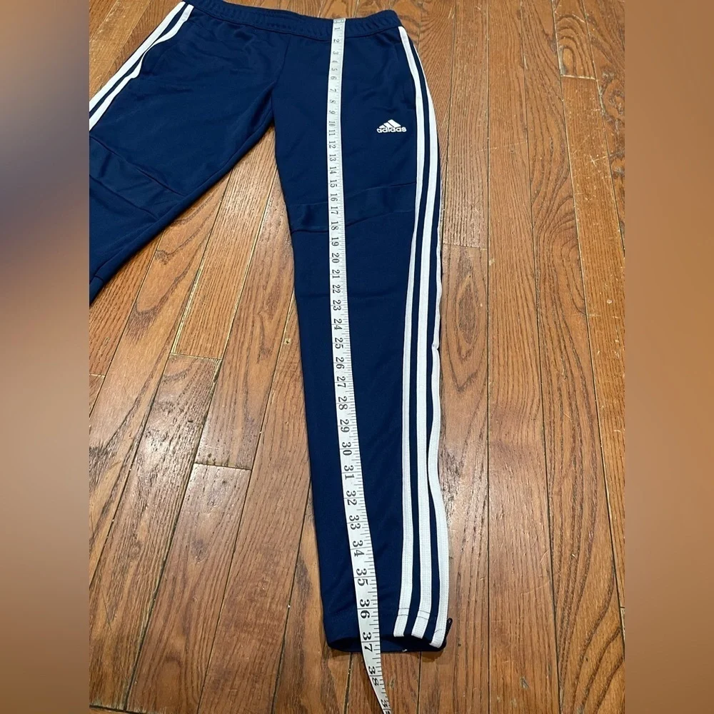 Adidas Dark Blue Joggers with White Stripes